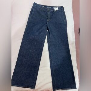 J. Crew Full-length slim-wide trouser jean